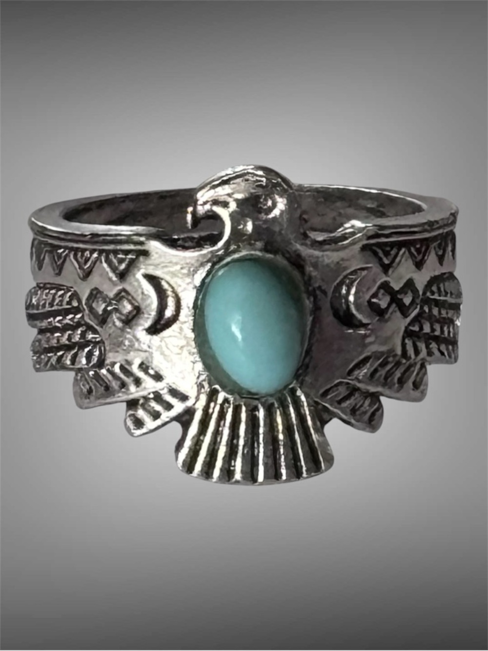 3/$20 Southwestern Style Eagle Ring 5 1/2